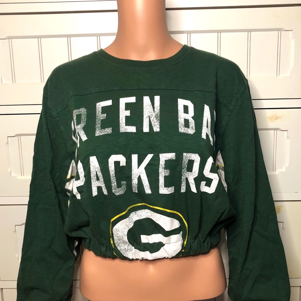 Green Bay Packers long sleeve crop top